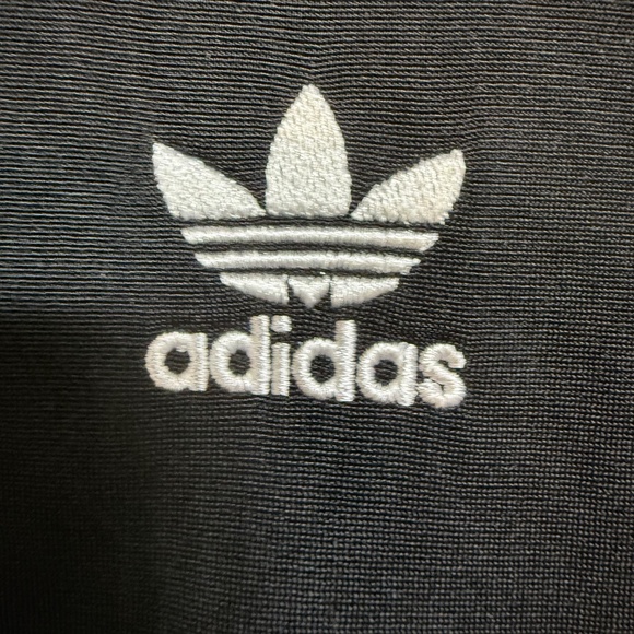 Adidas Women's 4X Track Jacket Zip - 3 Stripes Black & White Firebird - Picture 7 of 10